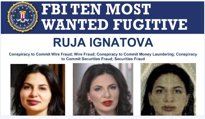 Onecoinの共同創設者Ruja IgnatovaがFBIの最重要指名手配犯に追加されました。