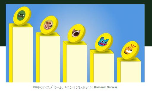 2024年10月に利益が見込める注目のミームコイントップ5